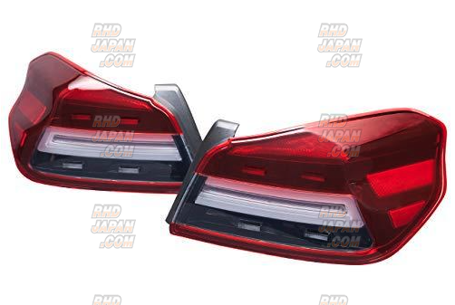 Corazon LED Tail Lamp Type-R Sequential Winker Red Lens - WRX S4